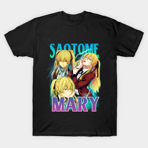 Bootleg Anime Mary Saotome Kakegurui T-Shirt by clvndesign